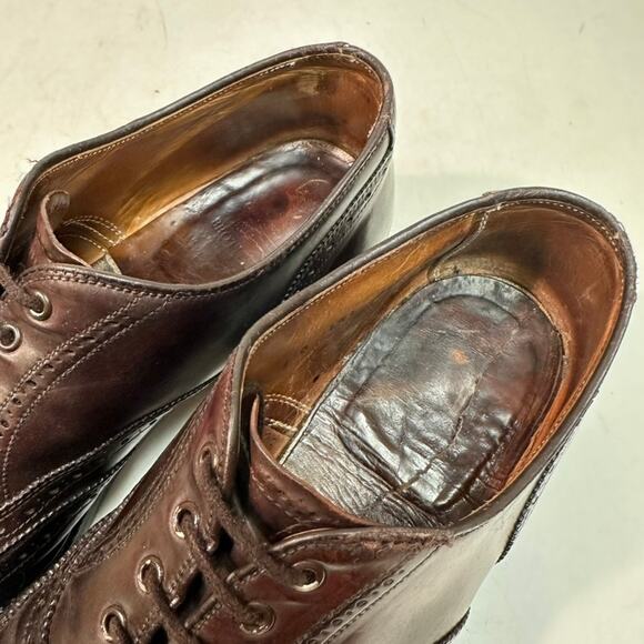 FULLY RESOLED Alden x Brooks Bros. A764 Shell Cordovan Wingtip Brogue USA 8 C main image 7